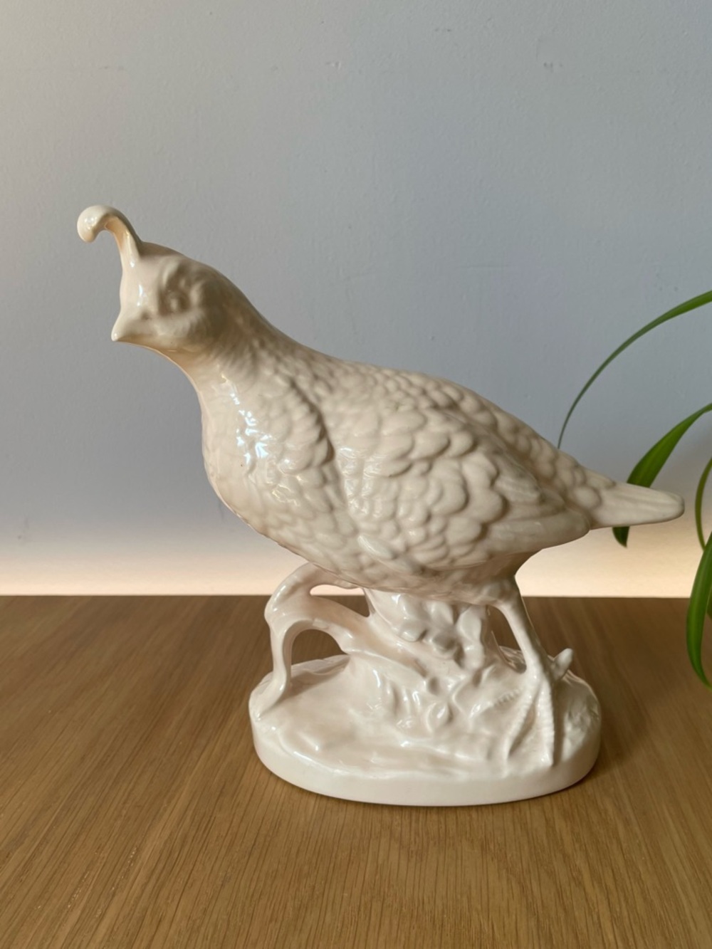Vintage MCM Ceramic Quail Figurine Sculpture